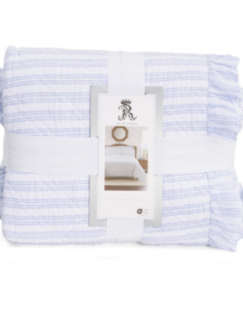 Rachel Ashwell Classic Blue Stripe Quilt Set